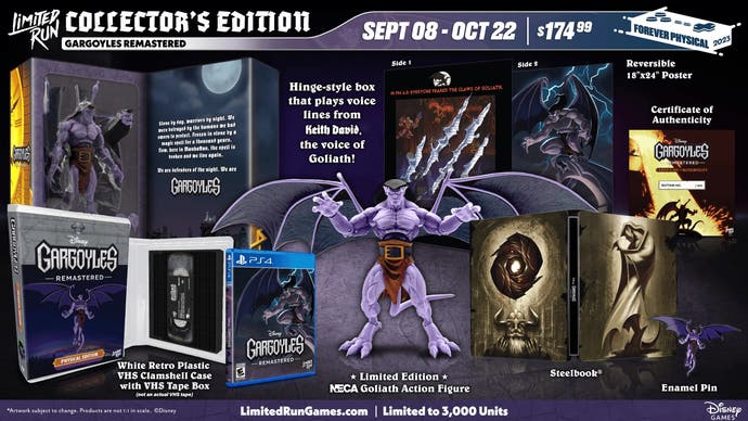 Gargoyles Remastered already has a release date and three editions in physical format are confirmed